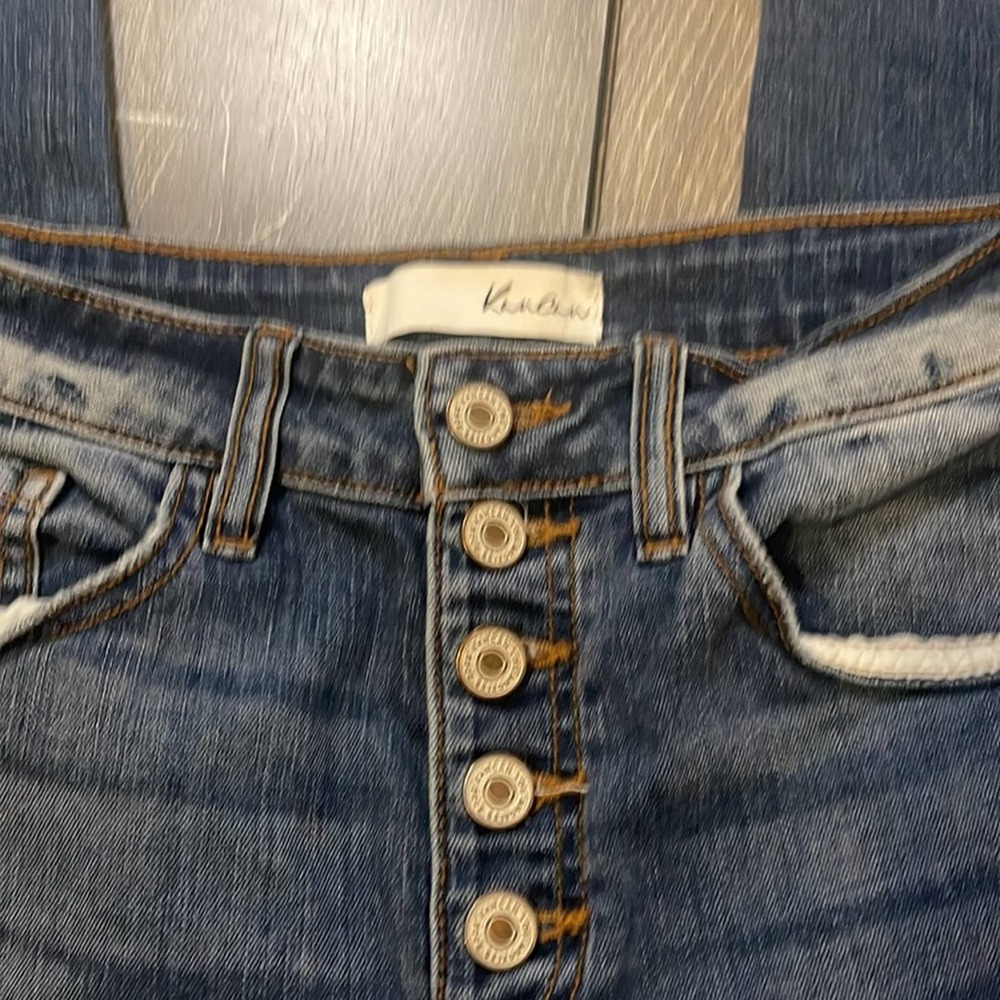 KanCan Button Fly Distressed Blue Jeans Women's Size 5 / 26 - Picture 9 of 10